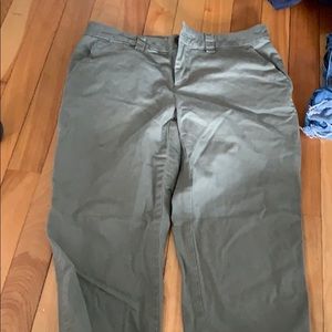 Broken in khakis by gap